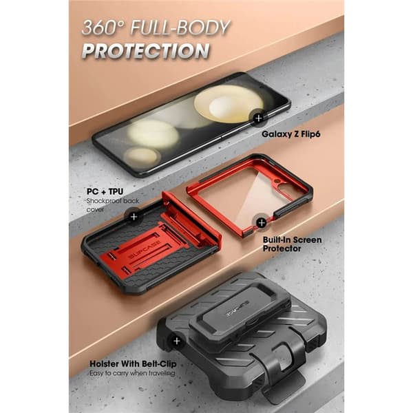 SUPCASE UB Pro Samsung Galaxy Z Flip 6 - Ruddy