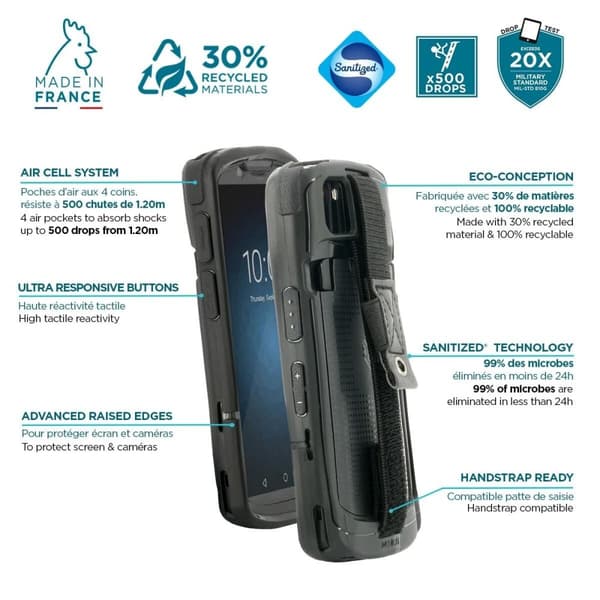 Mobilcover Mobilis ZEBRA TC53/58 Sort