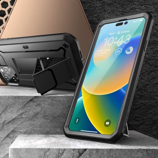 iPhone 14 Pro Fodral - Unicorn Beetle Pro Supcase - Svart
