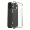 Miniatyrbild 1 av 4: iPhone 16 Plus Mobilskal Stöttåligt - Transparent