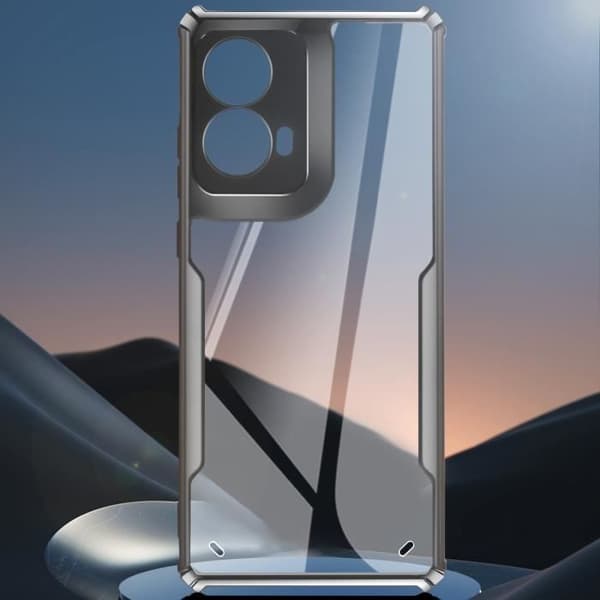 Fodral till Motorola Moto G85 Stötsäkert kamerablock täckt svart