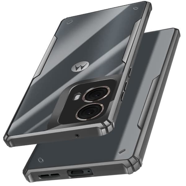 Fodral till Motorola Moto G85 Stötsäkert kamerablock täckt svart