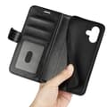 Miniatyrbild 5 av 6: iPhone 16 Fodral Läder Crazy Horse Svart