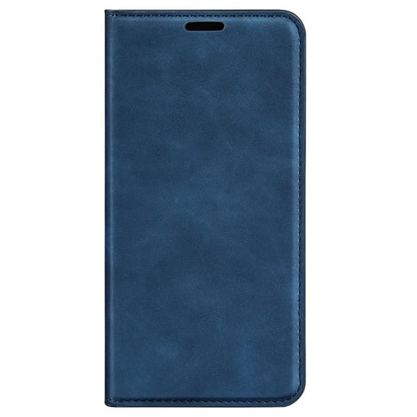 iPhone 16 Pro Fodral Flip Läder Blå
