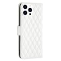 Miniatyrbild 5 av 6: iPhone 16 Pro Fodral Diamond Läder Vit
