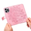 Miniatyrbild 5 av 6: iPhone 16 Pro Fodral Mandala Läder Roséguld