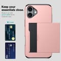 Miniatyrbild 3 av 6: iPhone 16 Plus Skal Hybrid Med Kortfack Guld