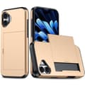 Miniatyrbild 1 av 6: iPhone 16 Plus Skal Hybrid Med Kortfack Guld