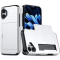 Miniatyrbild 1 av 6: iPhone 16 Plus Skal Hybrid Med Kortfack Silver
