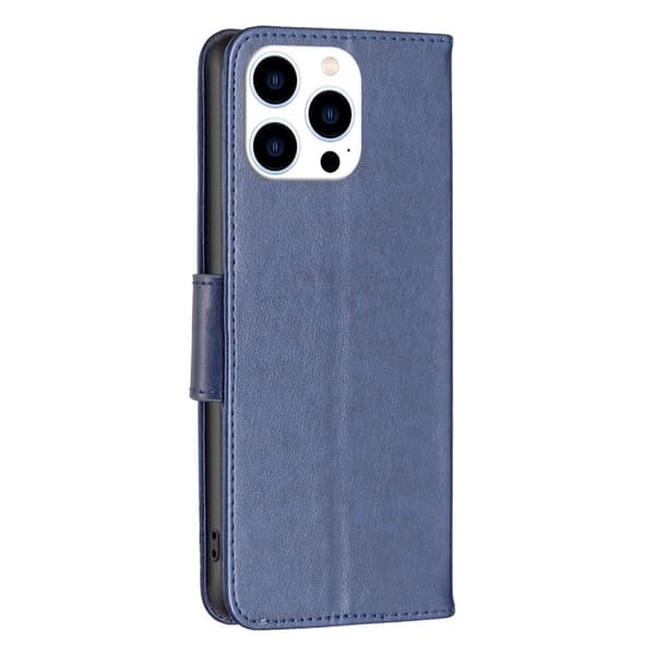 iPhone 16 Pro Max Fodral Med Fjäril Tryck Mörk Blå