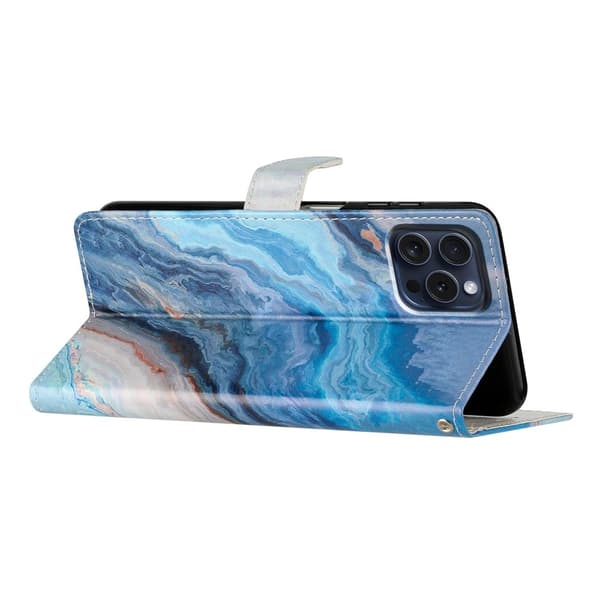 iPhone 16 Pro Max Fodral Marmor Blå