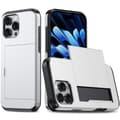 Miniatyrbild 1 av 6: iPhone 16 Pro Max Skal Hybrid Kortfack Silver