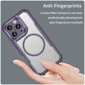Miniatyrbild 3 av 6: iPhone 16 Pro Max Skal MagSafe Hybrid Kolfiber Textur Lila
