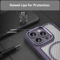 Miniatyrbild 4 av 6: iPhone 16 Pro Max Skal MagSafe Hybrid Kolfiber Textur Lila