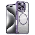Miniatyrbild 1 av 6: iPhone 16 Pro Max Skal MagSafe Hybrid Kolfiber Textur Lila