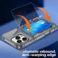 Miniatyrbild 4 av 6: iPhone 16 Pro Max Skal Kickstand Med Kortfack Tonad Svart