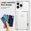 Miniatyrbild 4 av 6: iPhone 16 Pro Max Skal Kickstand Med Kortfack Transparent