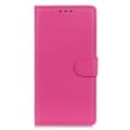 Miniatyrbild 6 av 6: iPhone 16 Pro Max Fodral Läder Litchi Textur Rosa