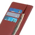 Miniatyrbild 5 av 6: iPhone 16 Pro Max Fodral Läder Litchi Textur Brun