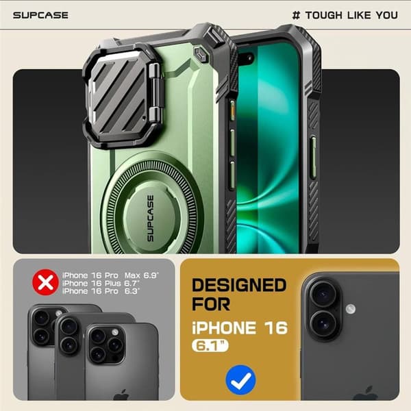 SUPCASE UB Mag XT kuori Apple iPhone 16 - Guldan