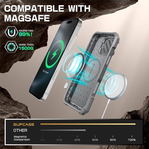 SUPCASE UB Mag XT fodral Apple iPhone 16 Pro Max - White