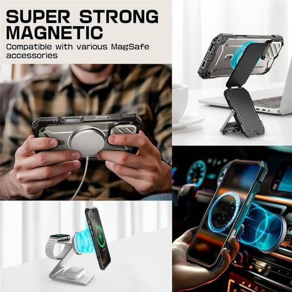 SUPCASE UB Mag XT deksel Apple iPhone 16 Pro - TiGray
