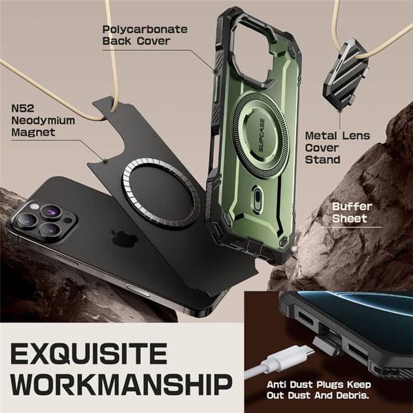 SUPCASE UB Mag XT fodral Apple iPhone 16 Pro - Guldan