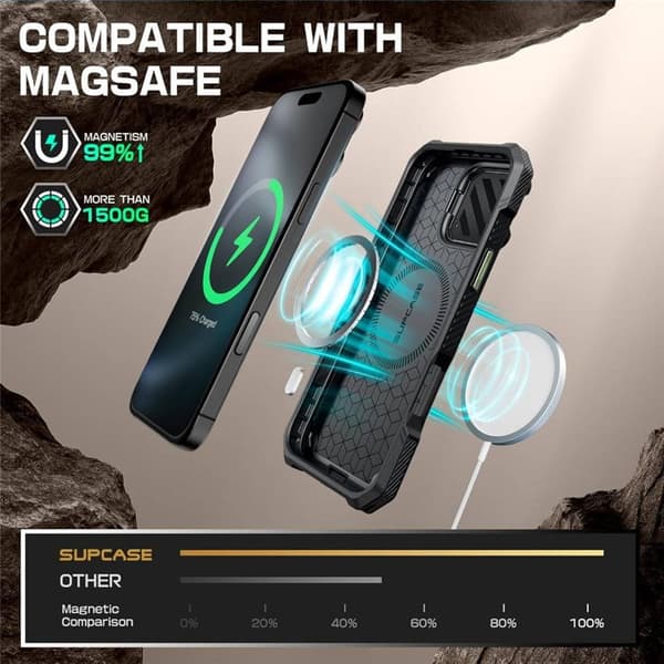 SUPCASE UB Mag XT fodral Apple iPhone 16 Pro - Guldan