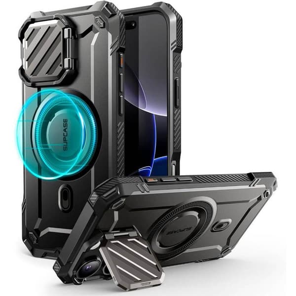 SUPCASE UB Mag XT kuori Apple iPhone 16 Pro - Musta