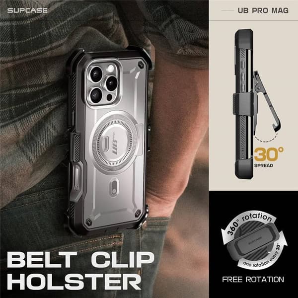 SUPCASE UB Pro Mag deksel Apple iPhone 16 Pro - TiGray