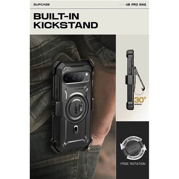 SUPCASE UB Pro Mag fodral Google Pixel 9 - Svart
