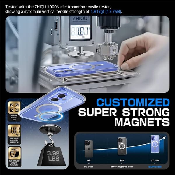 SUPCASE UB Mag Stand kotelo Apple iPhone 16 - Clear