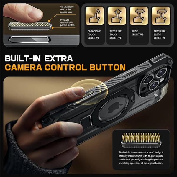 SUPCASE UB Grip deksel Apple iPhone 16 Pro - Svart