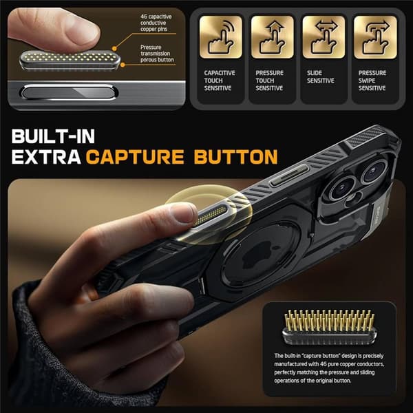 SUPCASE UB Grip skal Apple iPhone 16 - Svart
