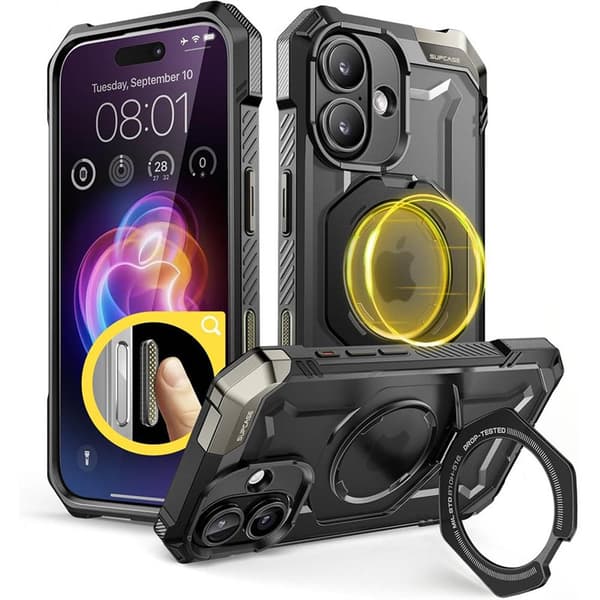 SUPCASE UB Grip skal Apple iPhone 16 - Svart