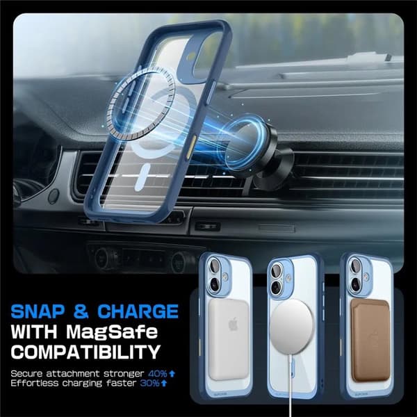 SUPCASE UB Mag kotelo Apple iPhone 16 - Azure