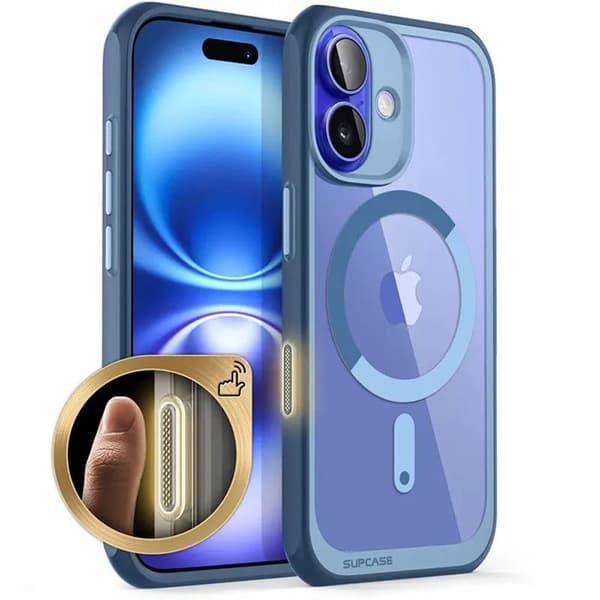 SUPCASE UB Mag kotelo Apple iPhone 16 - Azure