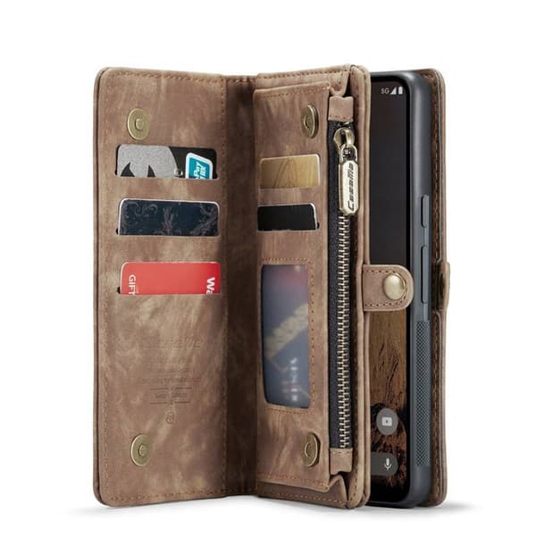 CaseMe mobildeksel 008 8-kort Google Pixel 9 Pro XL - Brun