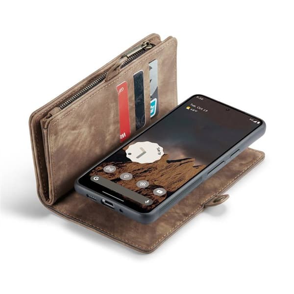 CaseMe puhelimenkotelo 008 8-kortti Google Pixel 9 Pro - Ruskea