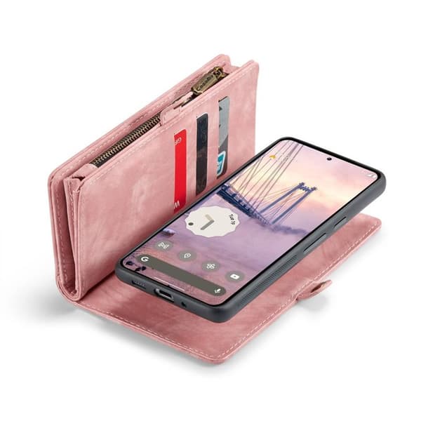CaseMe puhelimenkotelo 008 8-kortti Google Pixel 9 - Vaaleanpunainen