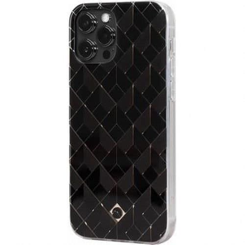 Saint Germain iPhone 12 / 12 Pro skyddsfodral i plast med 3D-mönster ARTEFAKT svart