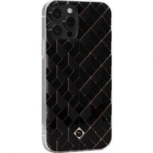 Saint Germain iPhone 12 / 12 Pro skyddsfodral i plast med 3D-mönster ARTEFAKT svart
