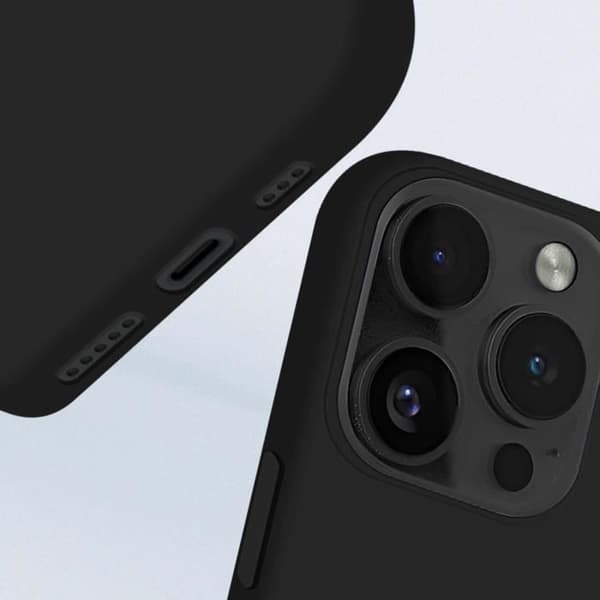 Fodral - AVIZAR - iPhone 16 Pro - Mjuk - Svart - Matt struktur