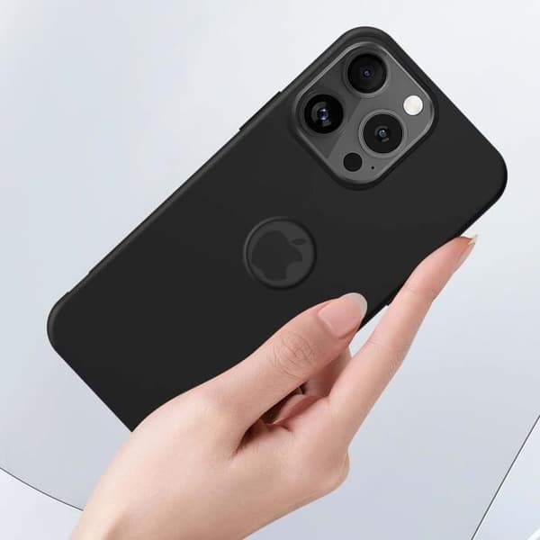 Fodral - AVIZAR - iPhone 16 Pro - Mjuk - Svart - Matt struktur