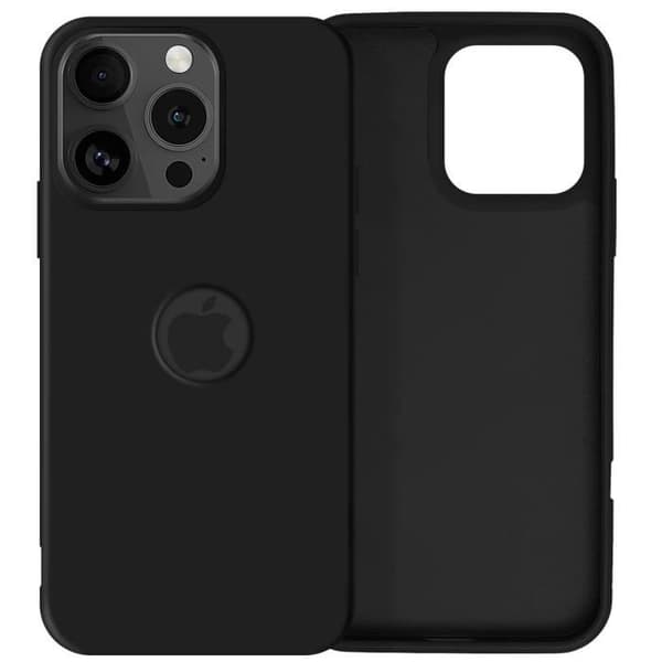 Fodral - AVIZAR - iPhone 16 Pro - Mjuk - Svart - Matt struktur