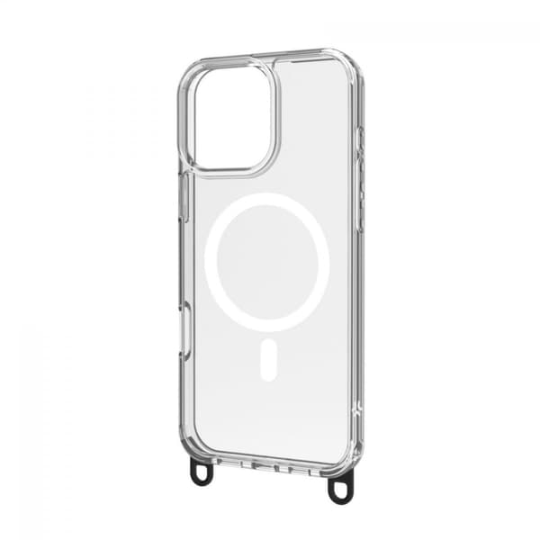 Celly iPhone 16 Pro Max Kuori Freedom Necklace MagSafe Kirkas Musta