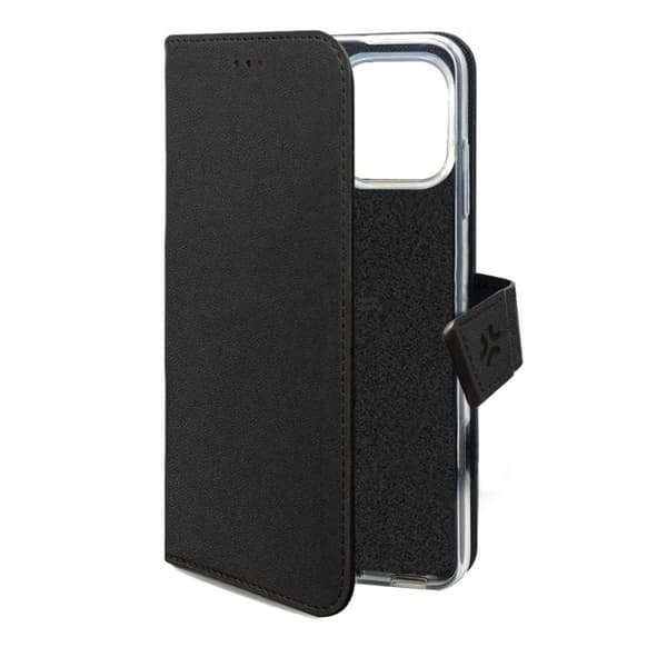 Celly iPhone 16 Pro Max Fodral Wally Wallet Case Svart