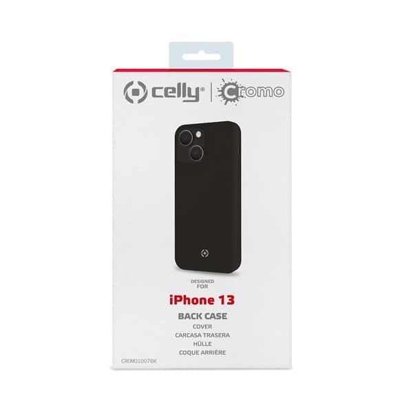 Celly iPhone 13 Cover CROMO Sort