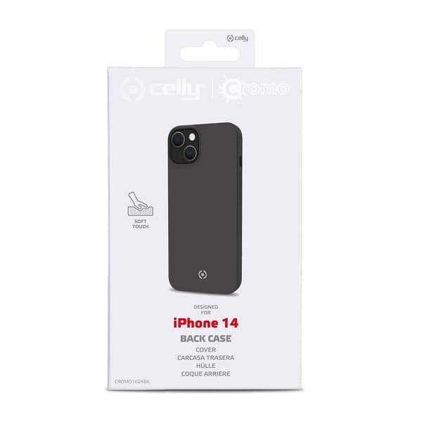 Celly iPhone 14 Kuori CROMO Musta