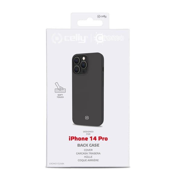 Celly iPhone 14 Pro Kuori CROMO Musta